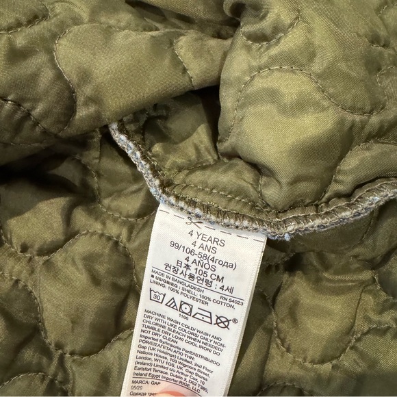 Boys quilted jean jacket - size 4 - Picture 3 of 6